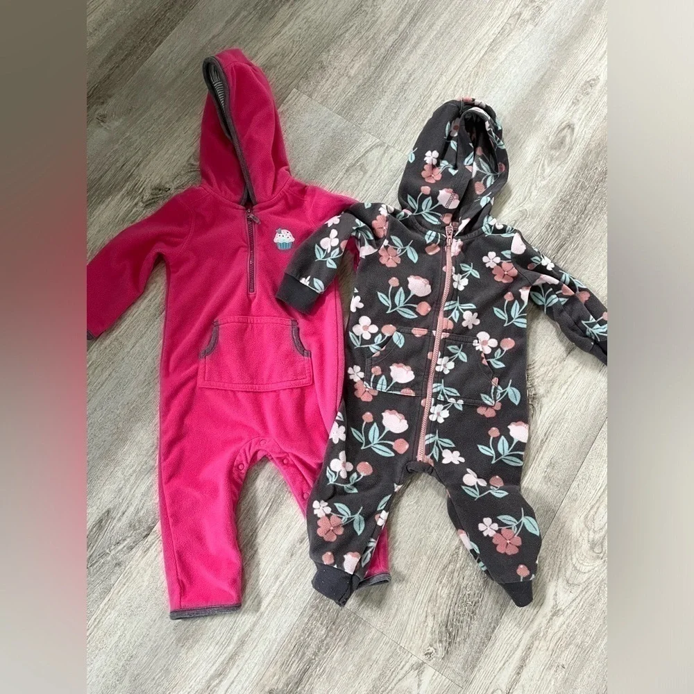 Carters 9 months fleece jumpsuit